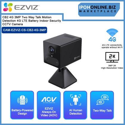Ezviz CB2 4G 3MP Two Way Talk Motion Detection 4G LTE Battery Indoor Security CCTV Camera Ezviz CB2 4G 3MP Two Way Talk Motion Detection 4G LTE Battery Indoor Security CCTV Camera